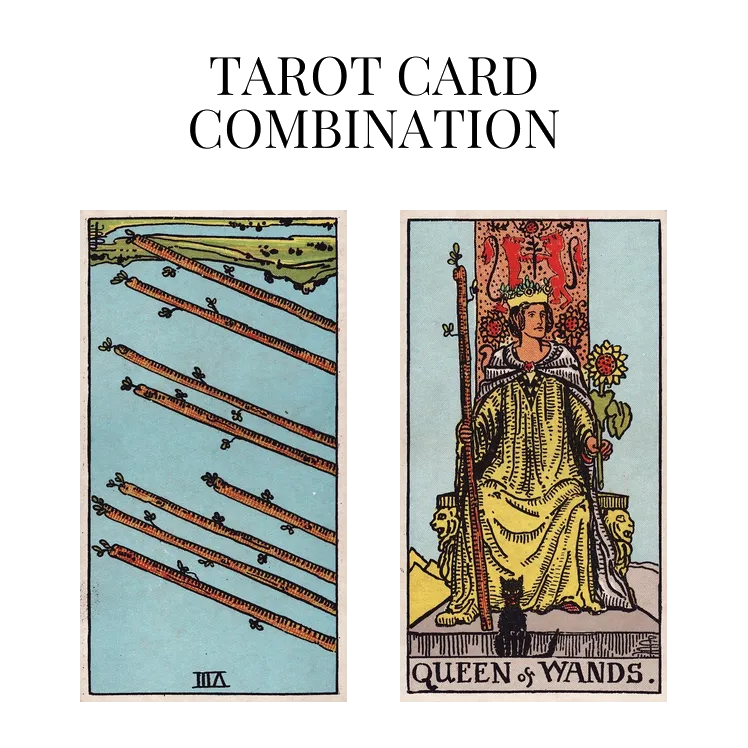 Eight Of Wands Reversed And Queen Of Wands Tarot Cards Meaning